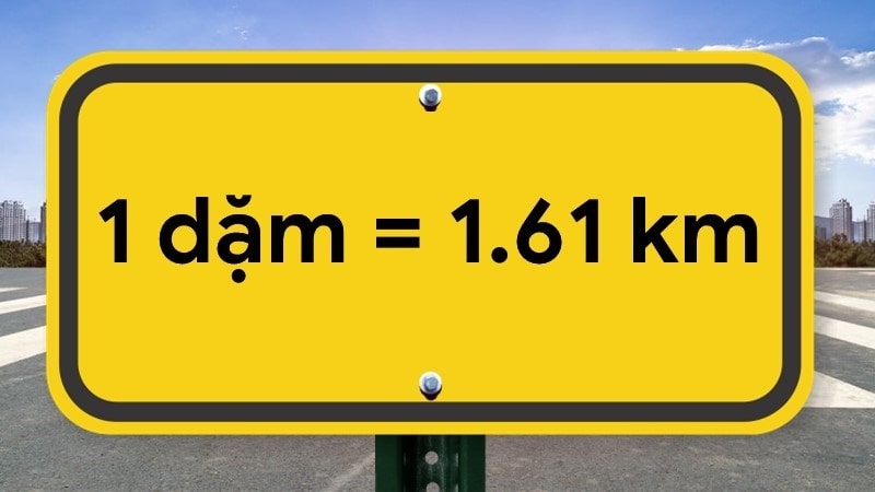 Theo tiêu chuẩn quốc tế, 1 Mile quy đổi ra 1,609343 km