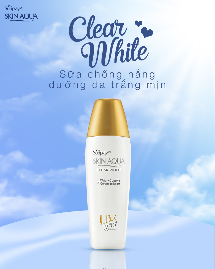 Kem chống nắng Sunplay Skin Aqua Clear White dưỡng sáng