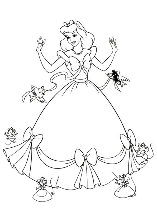 Bộ tranh tô màu công chúa cực xinh cho bé tập tô - Xetreem
