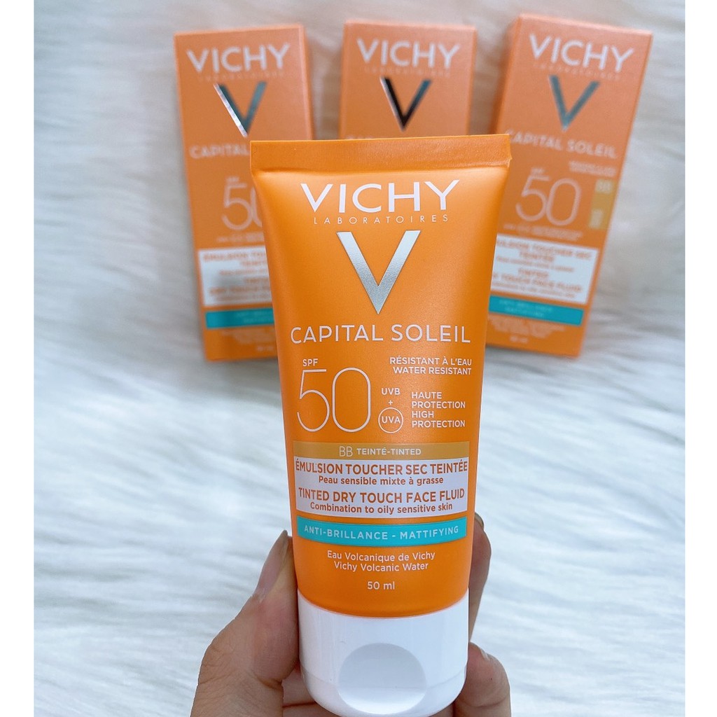 Kem chống nắng có màu Vichy Capital Soleil BB Teint SPF50+ ( Mẫu Mới ) | Shopee Việt Nam