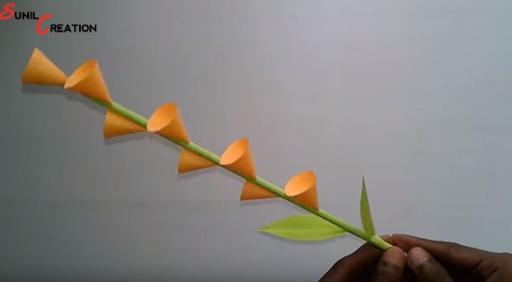 cách làm bông hoa bằng giấy