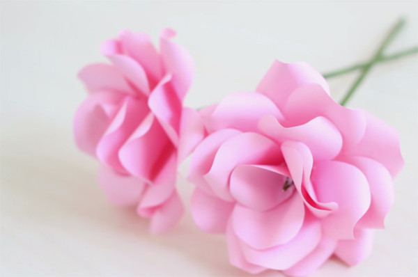 Những bông hoa bằng giấy màu A4 - cách làm hoa giấy bằng a4