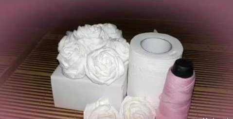 Cách làm hoa hồng bằng giấy vệ sinh đơn giản nhất-7