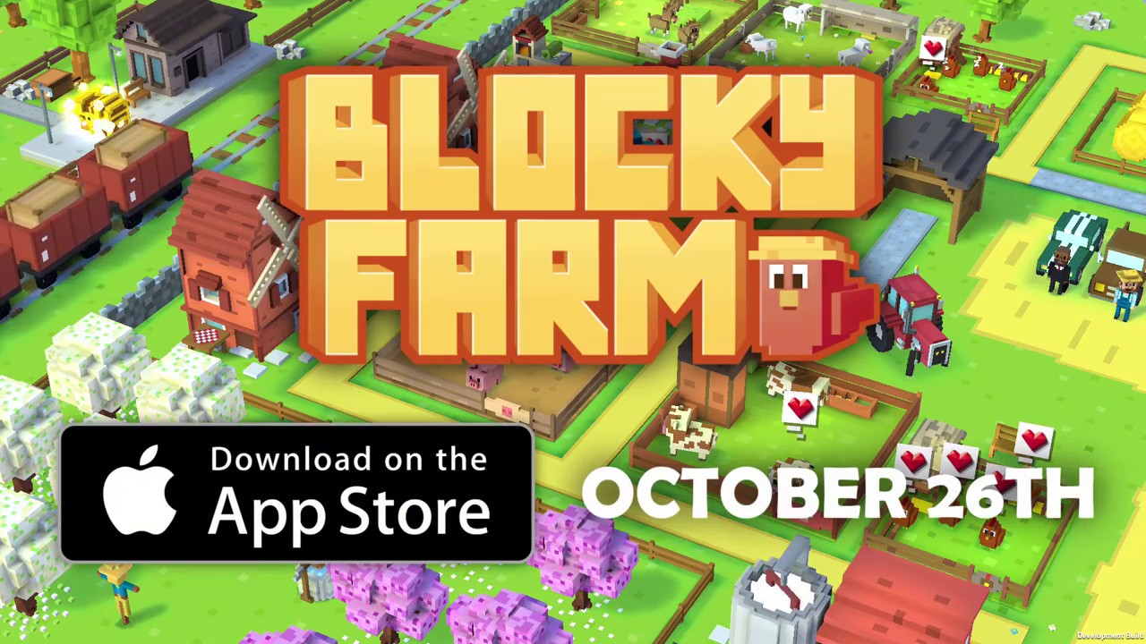 Blocky Farm - iOS release trailer - Tractor, pets and a lot of love! - YouTube